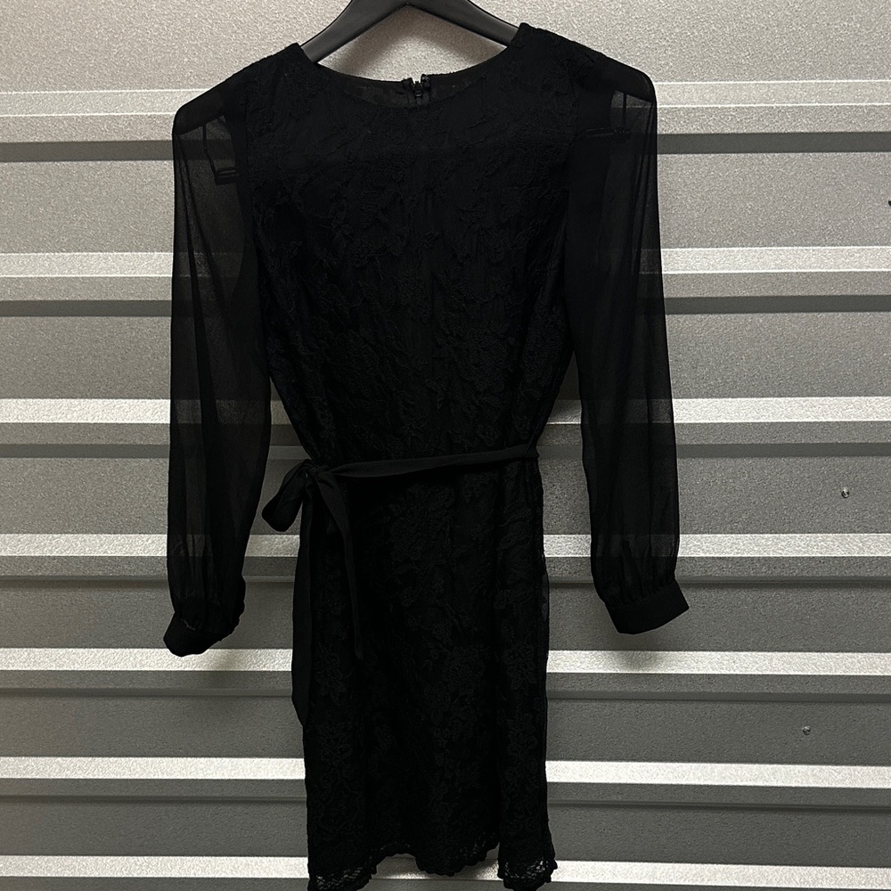 Talbots Petites Women’s Long Sleeve‎ Sheer Lace Sheath Dress Size 2P Whimsigoth